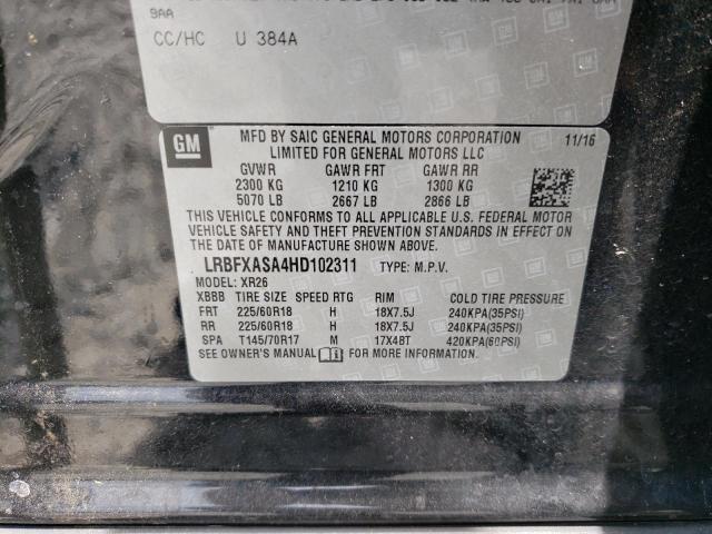 LRBFXASA4HD102311 - 2017 BUICK ENVISION PREFERRED Qara foto 13