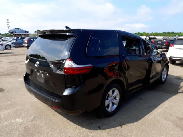 5TDZZ3DC1LS086164 - 2020 TOYOTA SIENNA L BLACK photo 4