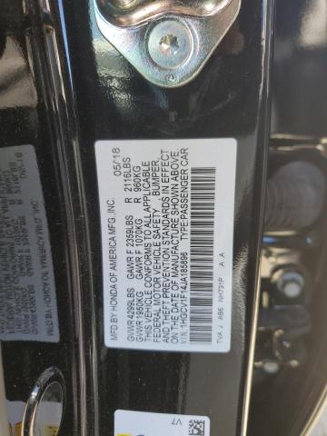 1HGCV1F14JA185896 - 2018 HONDA ACCORD LX BLACK photo 13