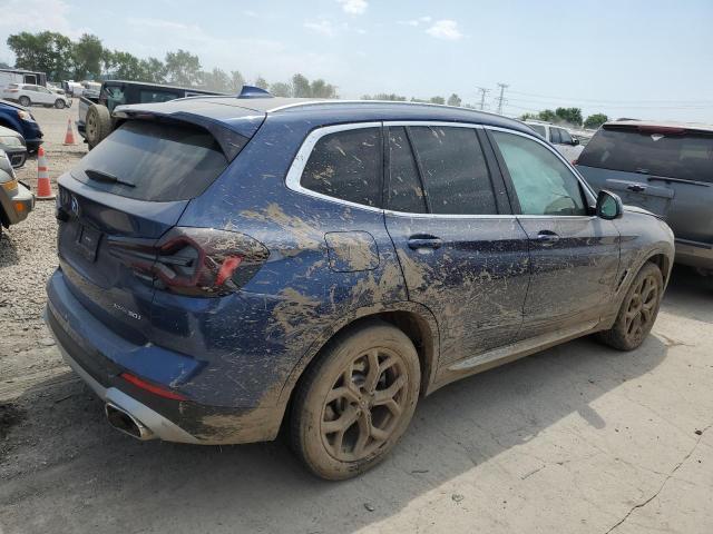 5UX53DP05N9L99046 - 2022 BMW X3 XDRIVE30I BLUE photo 3