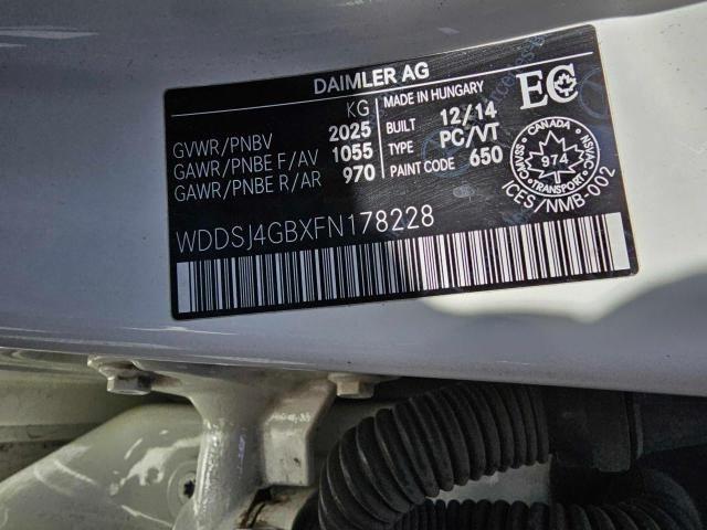 WDDSJ4GBXFN178228 - 2015 MERCEDES-BENZ CLA 250 4MATIC WHITE photo 10