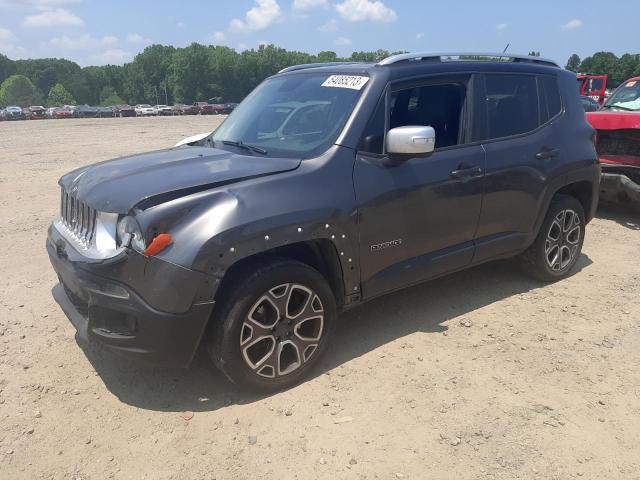 ZACCJBDB6HPE40389 - 2017 JEEP RENEGADE LIMITED GRAY photo 1