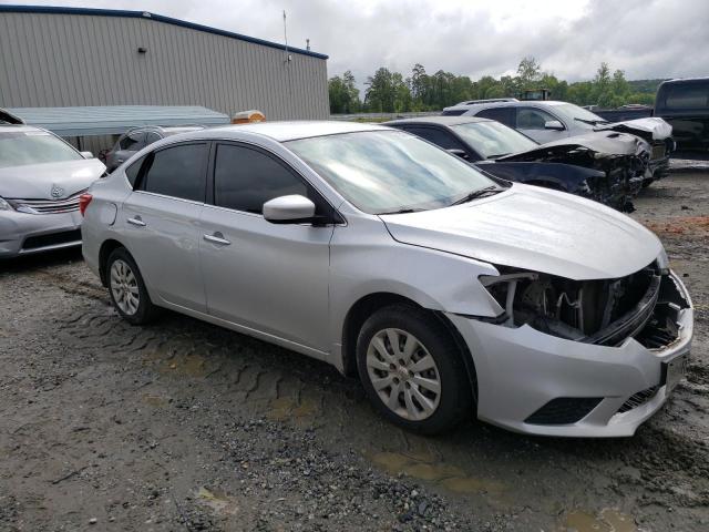 3N1AB7AP7KY303467 - 2019 NISSAN SENTRA S SILVER photo 4