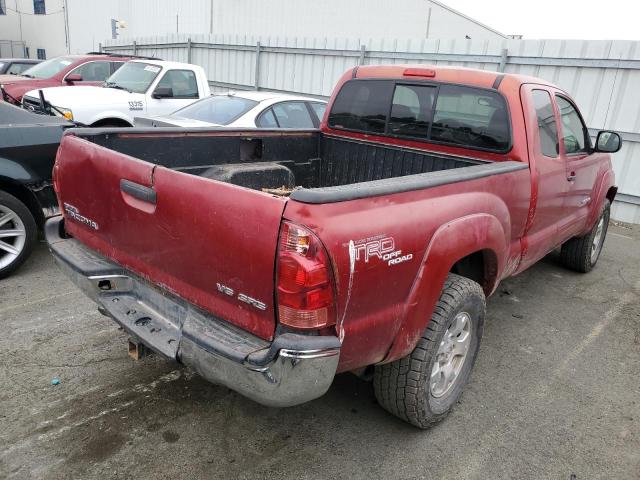 5TEUU42N76Z278716 - 2006 TOYOTA TACOMA ACCESS CAB წითელი ფოტო 3