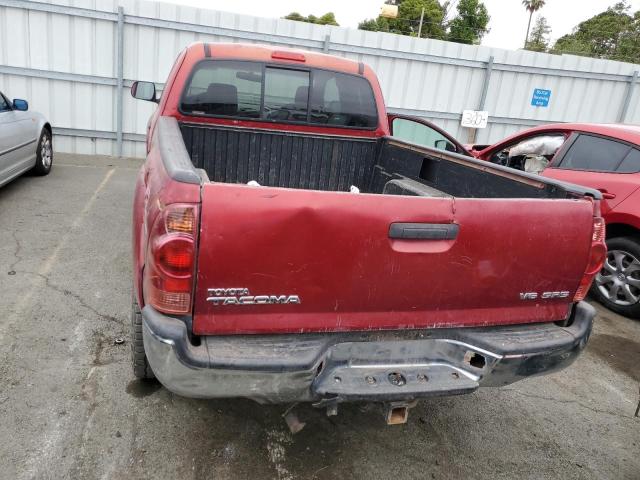 5TEUU42N76Z278716 - 2006 TOYOTA TACOMA ACCESS CAB წითელი ფოტო 6