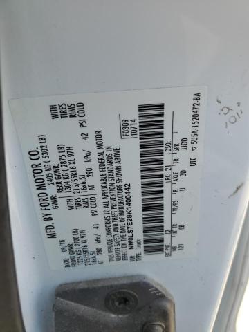 NM0LS7E28K1400442 - 2019 FORD TRANSIT CO XL WHITE photo 13