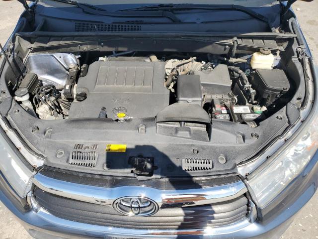5TDJKRFH9FS153658 - 2015 TOYOTA HIGHLANDER XLE BLUE photo 12