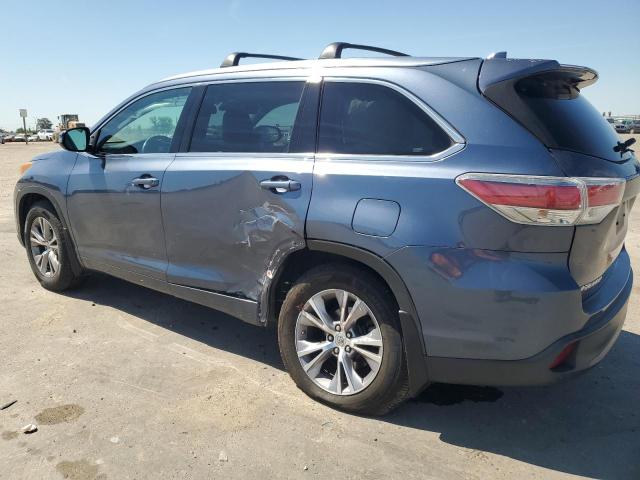 5TDJKRFH9FS153658 - 2015 TOYOTA HIGHLANDER XLE BLUE photo 2