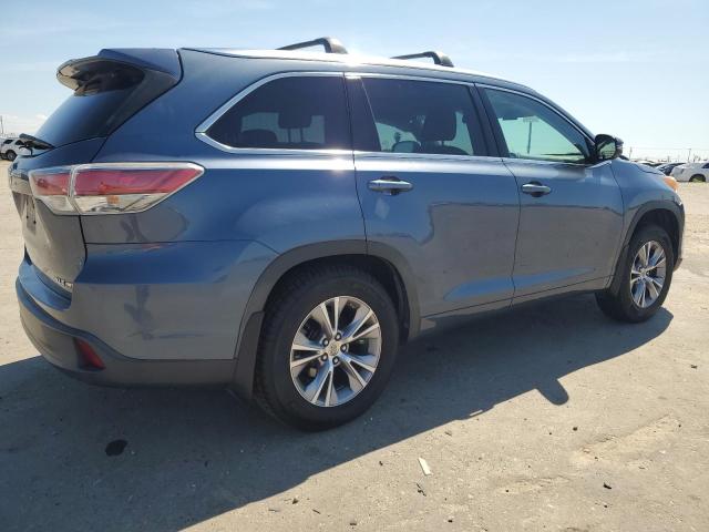 5TDJKRFH9FS153658 - 2015 TOYOTA HIGHLANDER XLE BLUE photo 3