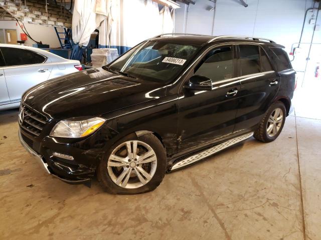 4JGDA5HB3FA605470 - 2015 MERCEDES-BENZ ML 350 4MATIC BLACK photo 1