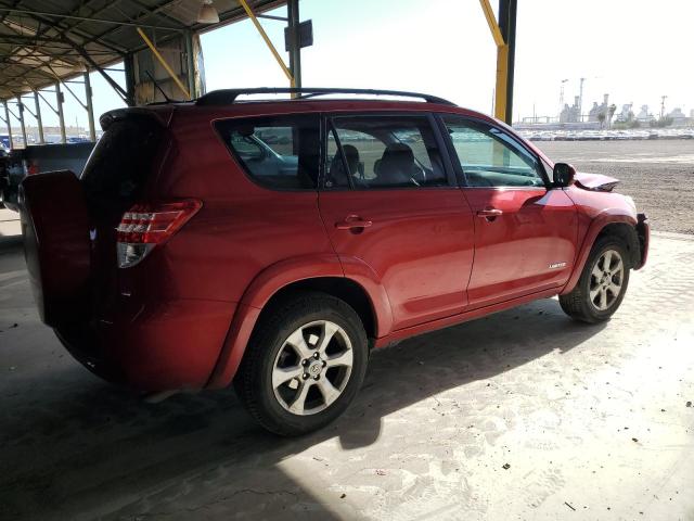 JTMYK4DV9AD003368 - 2010 TOYOTA RAV4 LIMITED RED photo 3