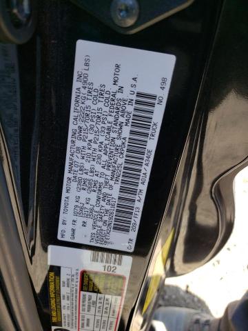 5TETX22N19Z611617 - 2009 TOYOTA TACOMA ACCESS CAB შავი ფოტო 12