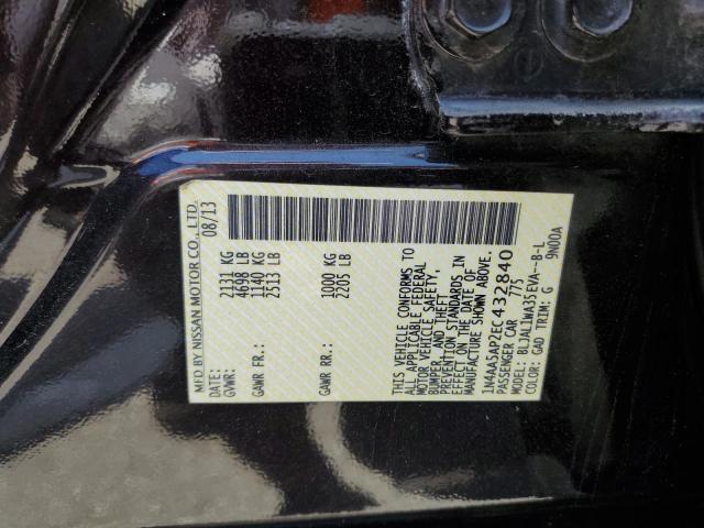 1N4AA5AP2EC432840 - 2014 NISSAN MAXIMA S PURPLE photo 12