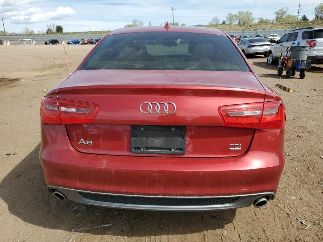 WAUHMAFC3EN080464 - 2014 AUDI A6 PRESTIGE წითელი ფოტო 6