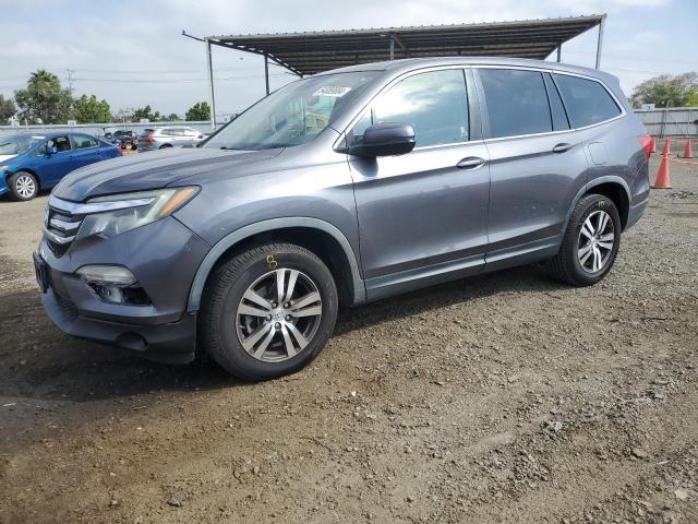 5FNYF5H74HB001326 - 2017 HONDA PILOT EXLN GRAY photo 1