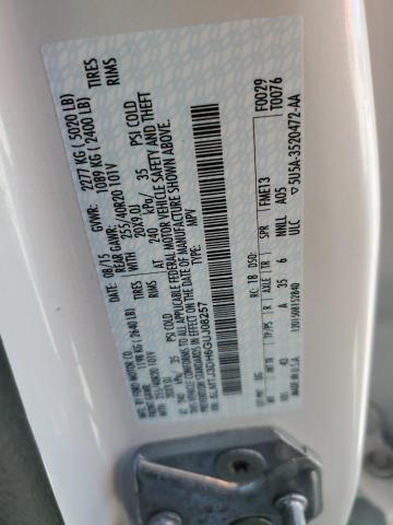 5LMTJ3DH6GUJ08257 - 2016 LINCOLN MKC RESERVE თეთრი ფოტო 13