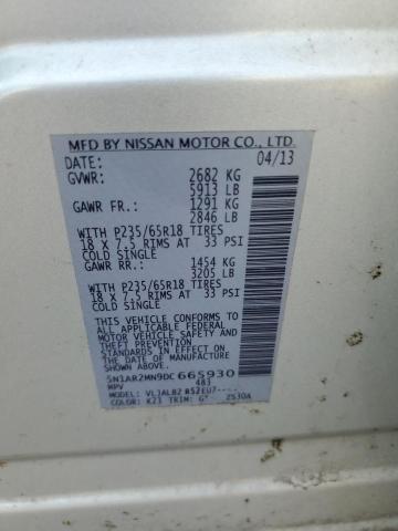 5N1AR2MN9DC665930 - 2013 NISSAN PATHFINDER S SILVER photo 12