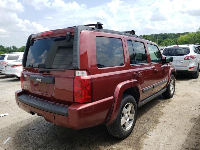 1J8HG48K89C519314 - 2009 JEEP COMMANDER SPORT წითელი ფოტო 3