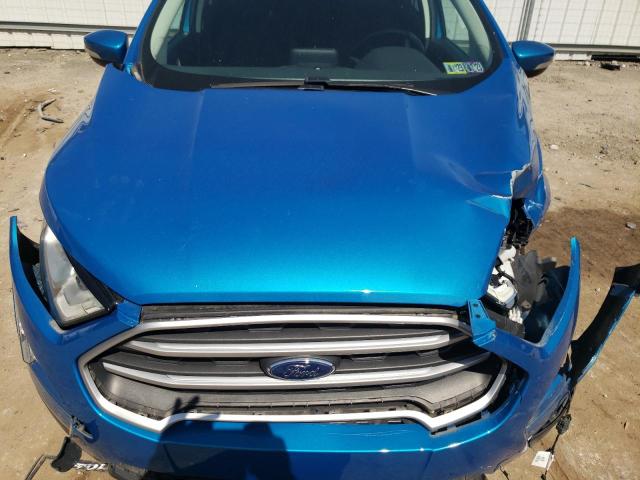 MAJ6S3GL4KC266912 - 2019 FORD ECOSPORT SE BLUE photo 11