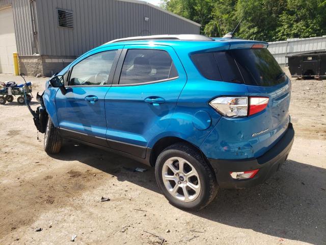MAJ6S3GL4KC266912 - 2019 FORD ECOSPORT SE BLUE photo 2