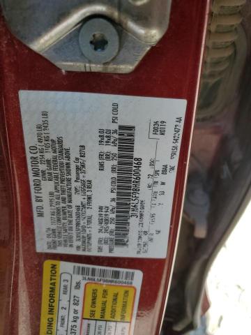 3LN6L5F98HR600468 - 2017 LINCOLN MKZ RESERVE ბურგუნდია ფოტო 12