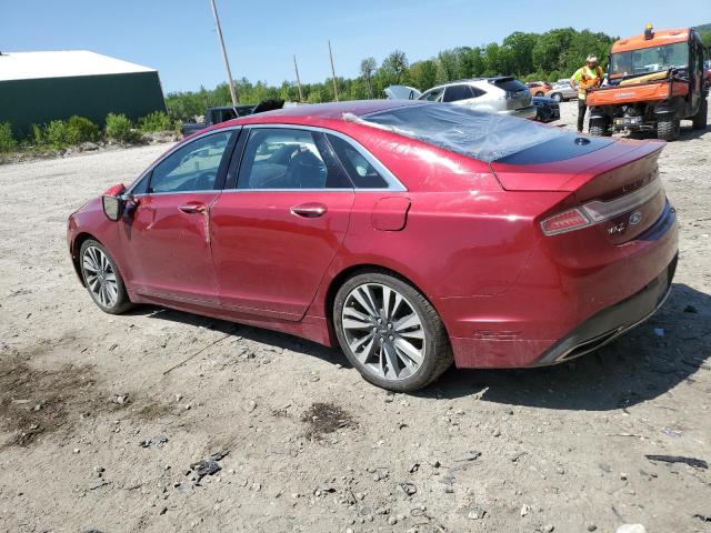 3LN6L5F98HR600468 - 2017 LINCOLN MKZ RESERVE ბურგუნდია ფოტო 2