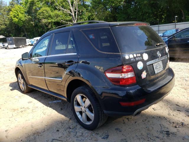 4JGBB8GB4BA639225 - 2011 MERCEDES-BENZ ML 350 4MATIC BLACK photo 2