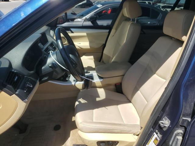 5UXWX9C55D0A25033 - 2013 BMW X3 XDRIVE28I BLUE photo 7