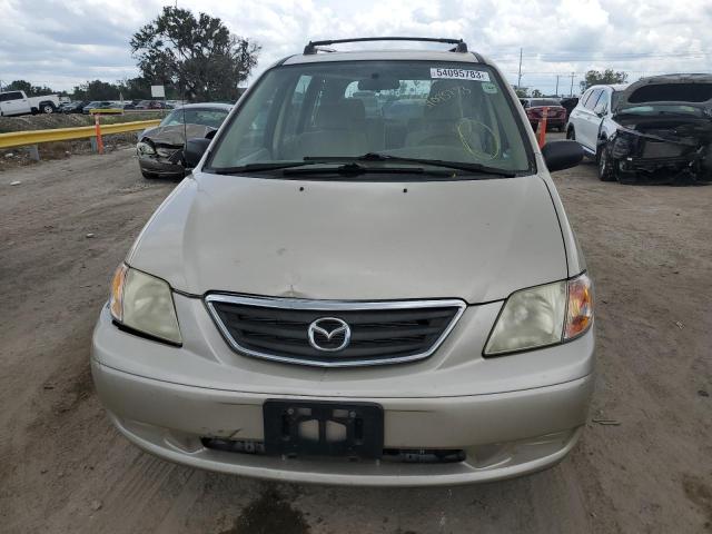 JM3LW28G710180854 - 2001 MAZDA MPV WAGON BEIGE photo 5