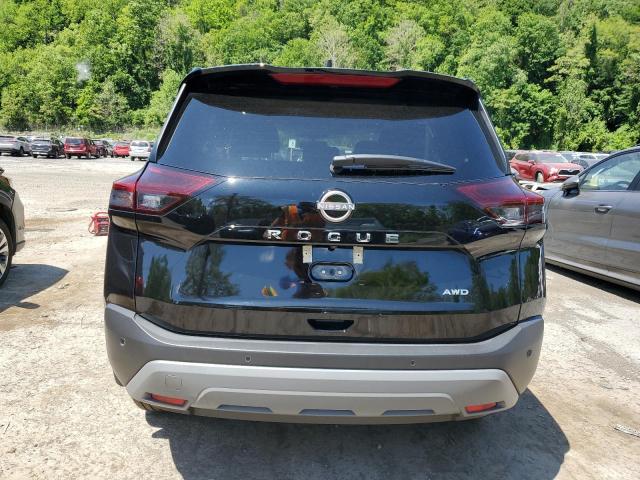5N1BT3ABXNC717928 - 2022 NISSAN ROGUE S BLACK photo 6