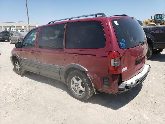 1GMDV33E05D106908 - 2005 PONTIAC MONTANA LUXURY RED photo 2