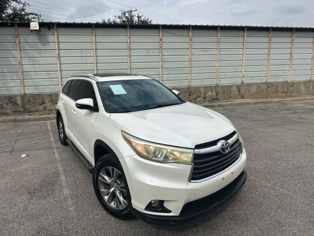5TDKKRFH6FS056261 - 2015 TOYOTA HIGHLANDER XLE WHITE photo 1