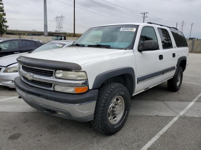 3GNGK26U32G185732 - 2002 CHEVROLET SUBURBAN K2500 WHITE photo 1