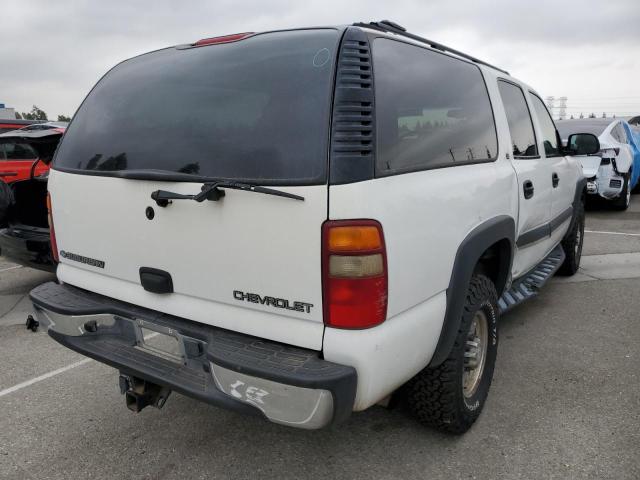 3GNGK26U32G185732 - 2002 CHEVROLET SUBURBAN K2500 WHITE photo 3