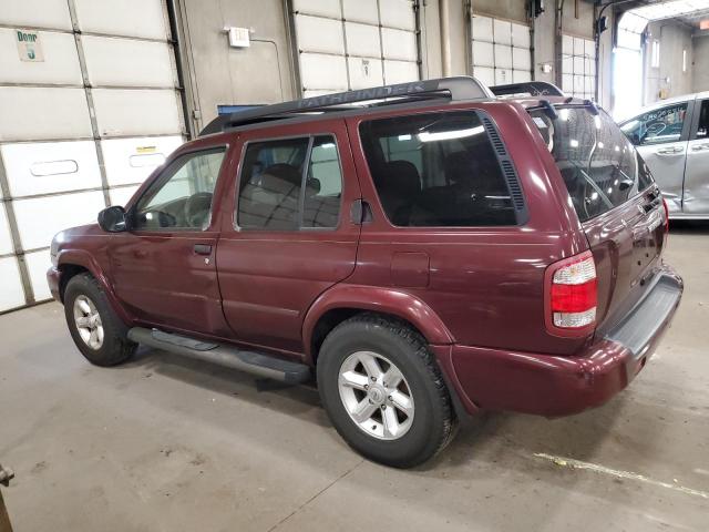 JN8DR09Y24W906321 - 2004 NISSAN PATHFINDER LE MAROON photo 2