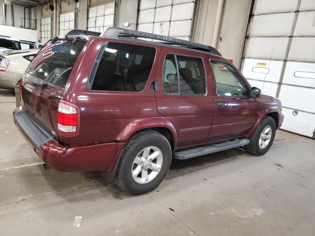 JN8DR09Y24W906321 - 2004 NISSAN PATHFINDER LE MAROON photo 3