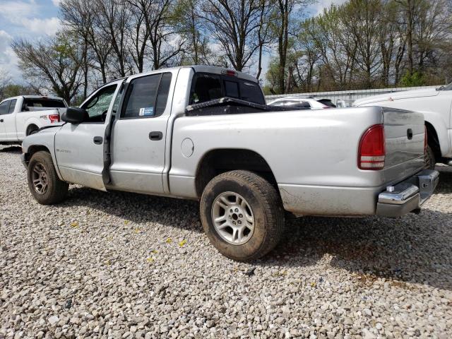 1B7HL2AN21S324055 - 2001 DODGE DAKOTA QUAD SILVER photo 2