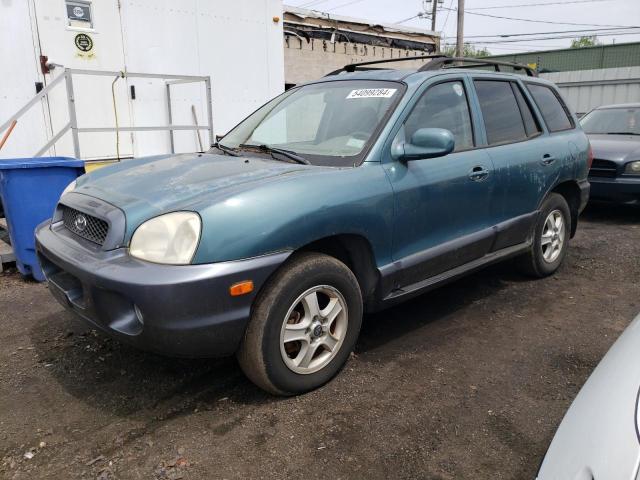 KM8SC73D23U381723 - 2003 HYUNDAI SANTA FE GLS TEAL photo 1