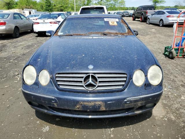 WDBPJ75J71A008774 - 2001 MERCEDES-BENZ CL 500 BLUE photo 5