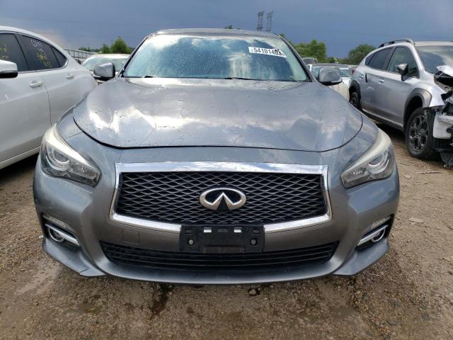 JN1BV7AP9EM685746 - 2014 INFINITI Q50 BASE GRAY photo 5