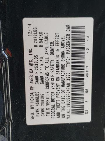 19UUB2F34FA013556 - 2015 ACURA TLX BLACK photo 12