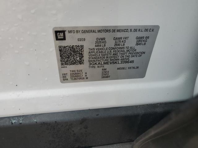 3GKALMEV5KL339645 - 2019 GMC TERRAIN SLE Ақ фото 13