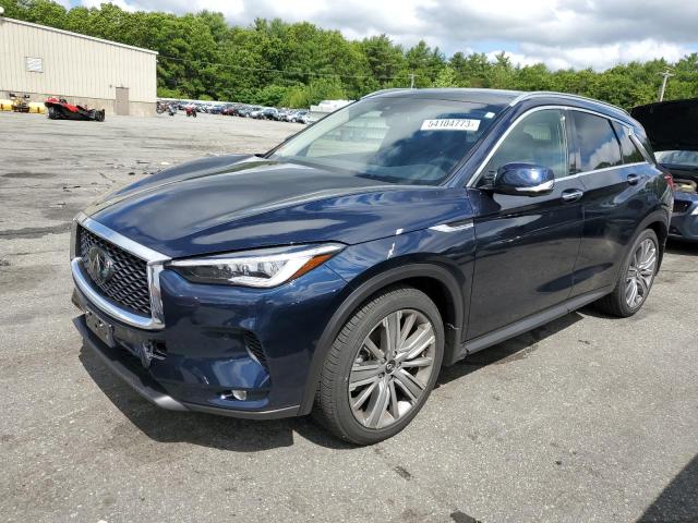 3PCAJ5CB9MF111603 - 2021 INFINITI QX50 ESSENTIAL BLUE photo 1