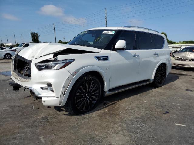 JN8AZ2NE3K9231388 - 2019 INFINITI QX80 LUXE WHITE photo 1