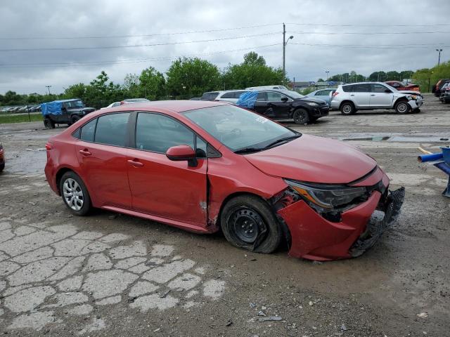 5YFEPRAE6LP046880 - 2020 TOYOTA COROLLA LE RED photo 4