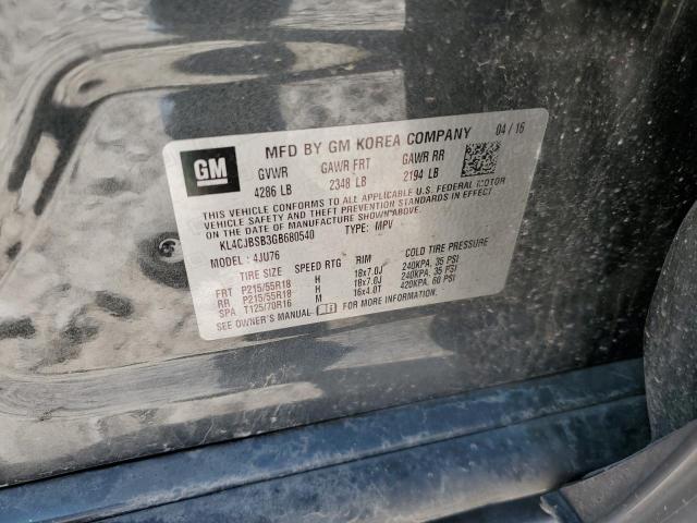 KL4CJBSB3GB680540 - 2016 BUICK ENCORE CONVENIENCE 黑色 照片 14