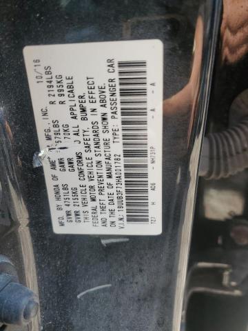 19UUB3F73HA001782 - 2017 ACURA TLX ADVANCE BLACK photo 12