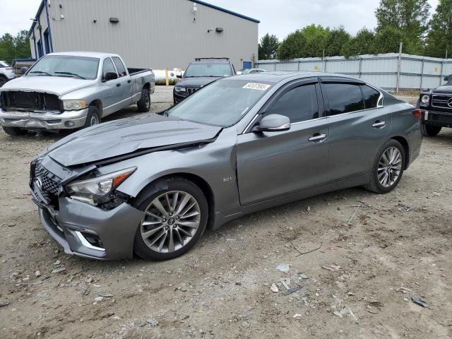 JN1EV7ARXJM431505 - 2018 INFINITI Q50 LUXE GRAY photo 1