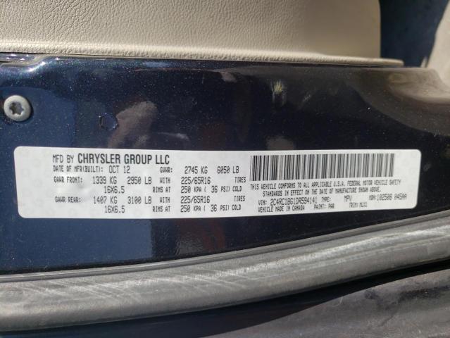 2C4RC1BG1DR594141 - 2013 CHRYSLER TOWN & COU TOURING 蓝色 照片 13