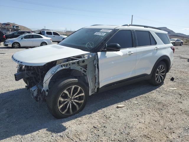 1FM5K8GCXLGA99383 - 2020 FORD EXPLORER ST WHITE photo 1